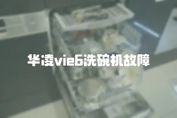 華凌vie6洗碗機故障