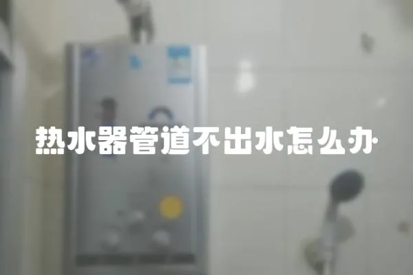熱水器管道不出水怎么辦
