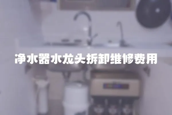 凈水器水龍頭拆卸維修費用
