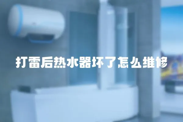 打雷后熱水器壞了怎么維修