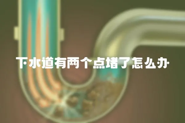 下水道有兩個點堵了怎么辦