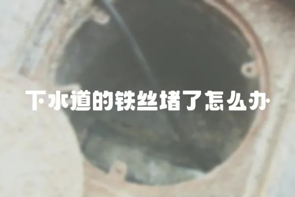 下水道的鐵絲堵了怎么辦