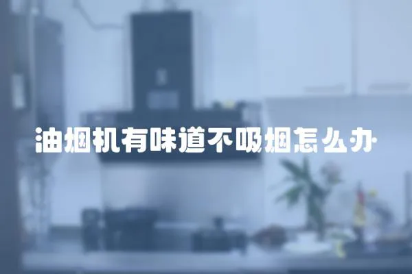 油煙機有味道不吸煙怎么辦