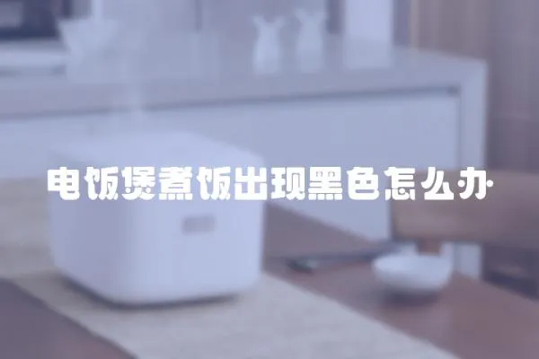 電飯煲煮飯出現(xiàn)黑色怎么辦