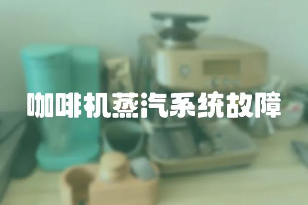 咖啡機(jī)蒸汽系統(tǒng)故障