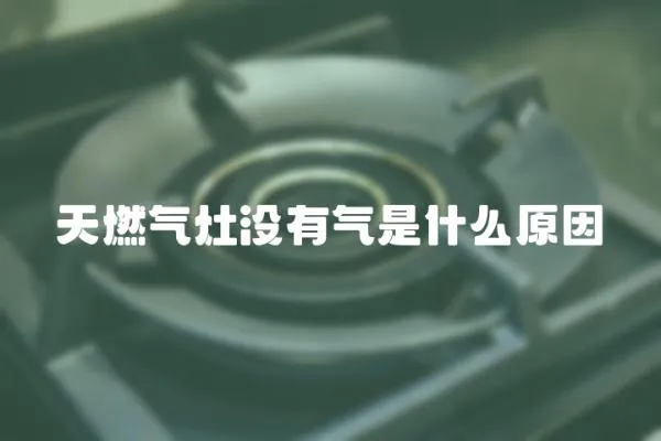 天燃氣灶沒有氣是什么原因