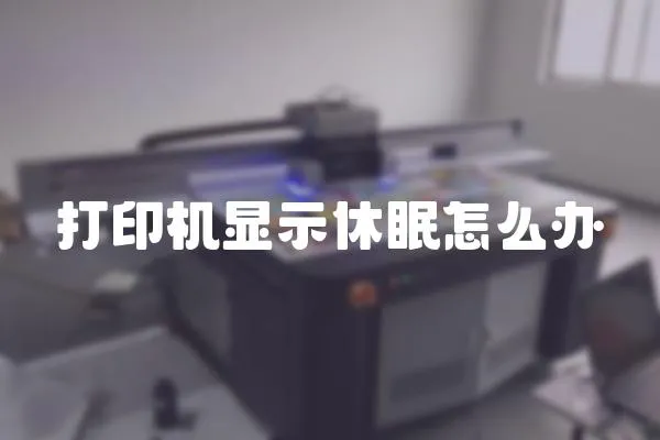 打印機(jī)顯示休眠怎么辦