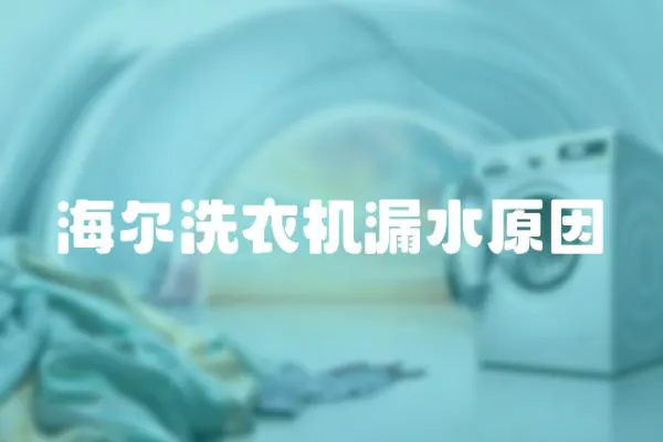 海爾洗衣機漏水原因