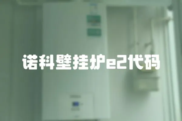 諾科壁掛爐e2代碼