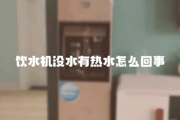 飲水機沒水有熱水怎么回事