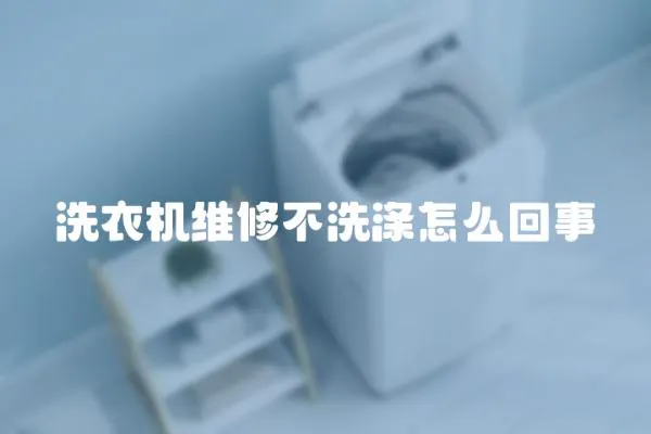 洗衣機(jī)維修不洗滌怎么回事