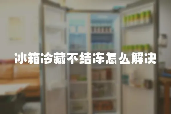 冰箱冷藏不結凍怎么解決