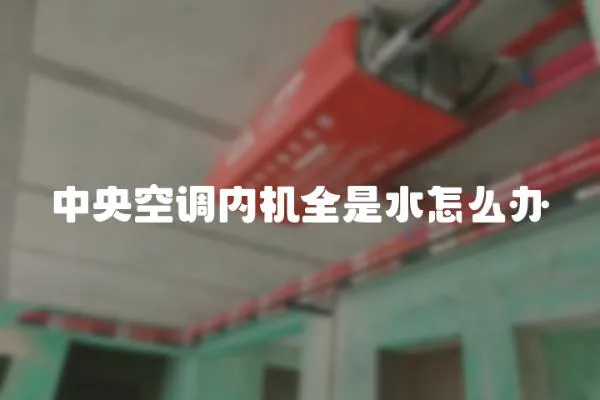 中央空調內機全是水怎么辦
