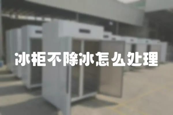 冰柜不除冰怎么處理