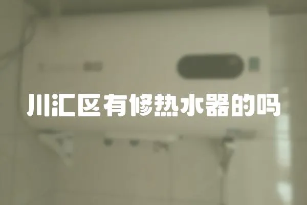 川匯區有修熱水器的嗎