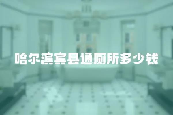 哈爾濱賓縣通廁所多少錢