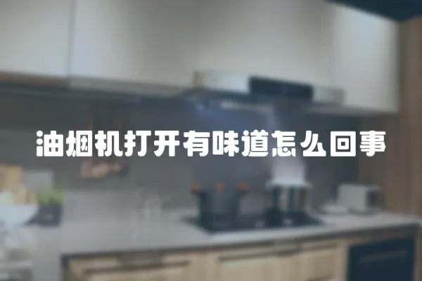 油煙機打開有味道怎么回事