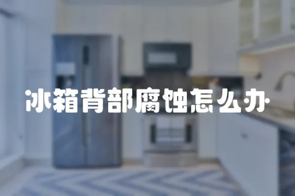 冰箱背部腐蝕怎么辦