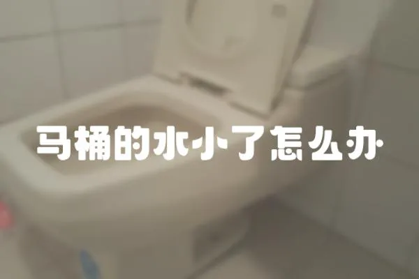 馬桶的水小了怎么辦