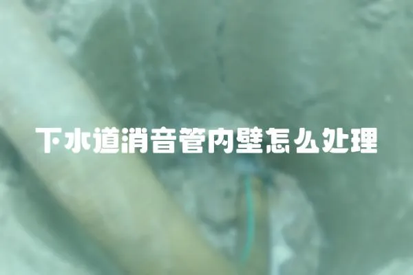 下水道消音管內壁怎么處理