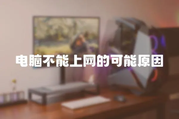 電腦不能上網的可能原因