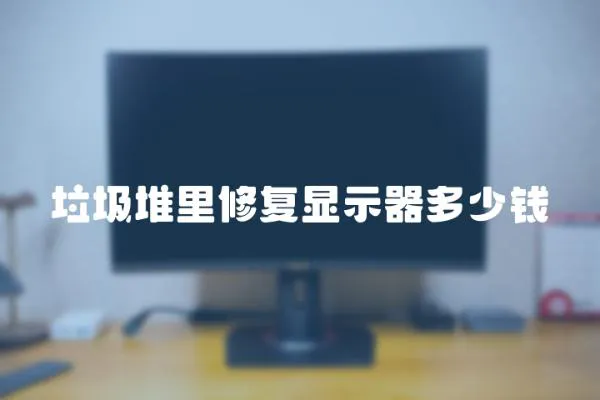 垃圾堆里修復顯示器多少錢