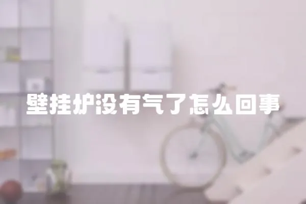 壁掛爐沒有氣了怎么回事
