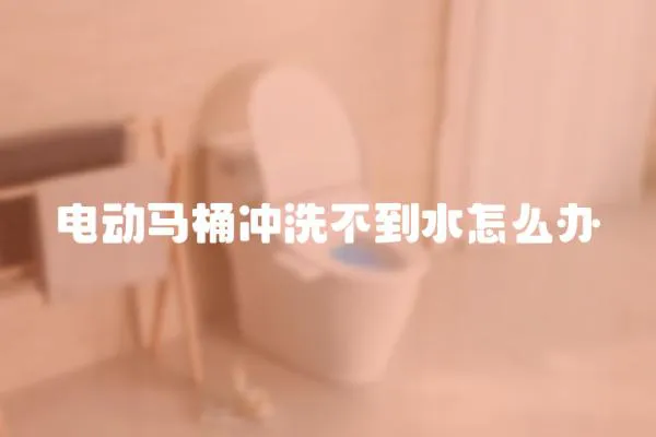 電動馬桶沖洗不到水怎么辦