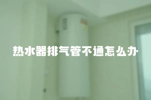 熱水器排氣管不通怎么辦