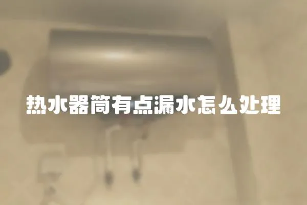 熱水器筒有點漏水怎么處理