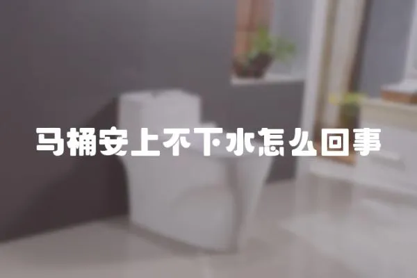 馬桶安上不下水怎么回事
