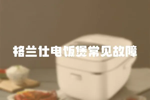 格蘭仕電飯煲常見故障