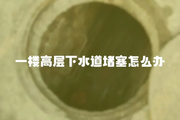 一樓高層下水道堵塞怎么辦