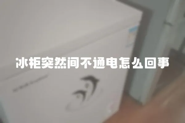 冰柜突然間不通電怎么回事