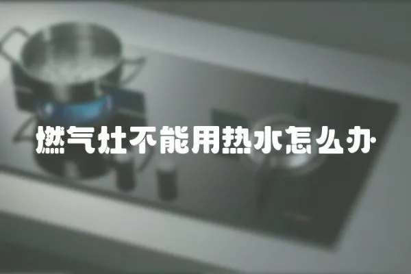 燃?xì)庠畈荒苡脽崴趺崔k