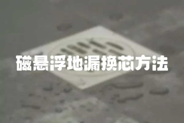 磁懸浮地漏換芯方法