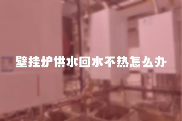 壁掛爐供水回水不熱怎么辦