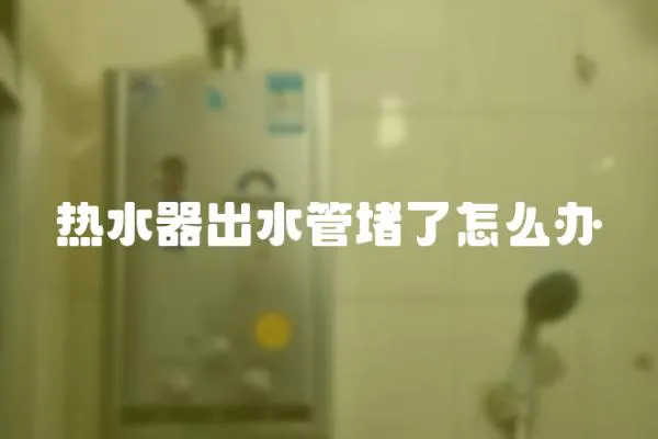 熱水器出水管堵了怎么辦