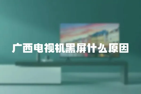 廣西電視機黑屏什么原因