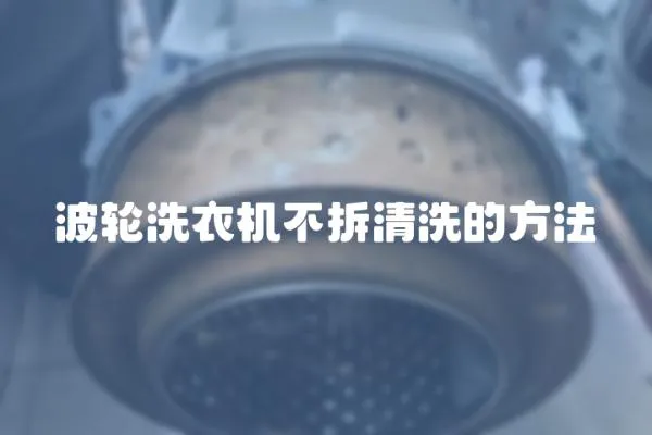 波輪洗衣機不拆清洗的方法