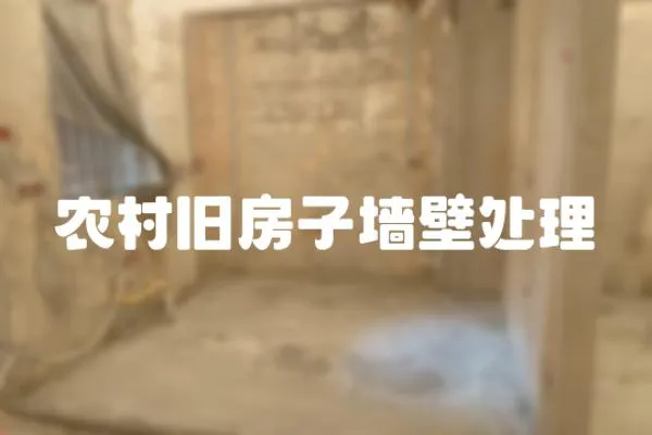 農(nóng)村舊房子墻壁處理