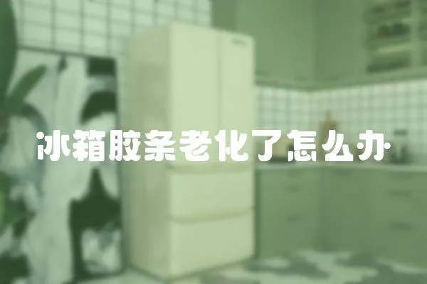 冰箱膠條老化了怎么辦