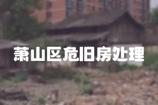 蕭山區危舊房處理