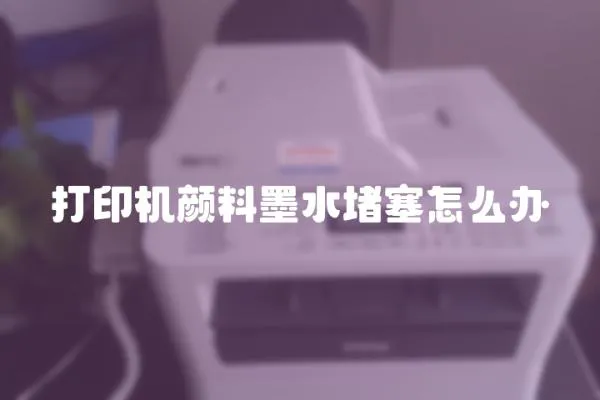 打印机颜料墨水堵塞怎么办