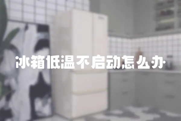 冰箱低溫不啟動怎么辦