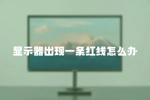 顯示器出現(xiàn)一條紅線怎么辦