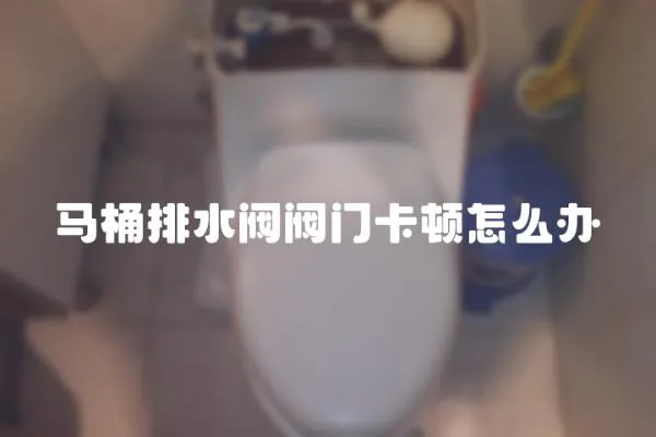 馬桶排水閥閥門卡頓怎么辦