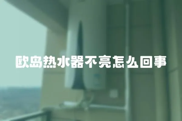 歐島熱水器不亮怎么回事