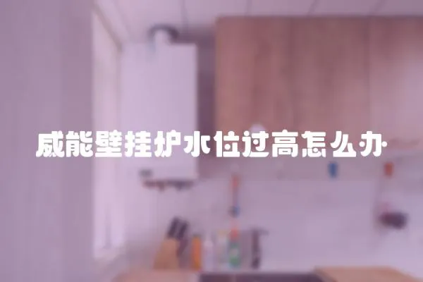 威能壁掛爐水位過高怎么辦