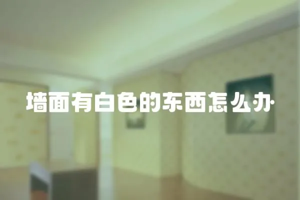 墻面有白色的東西怎么辦